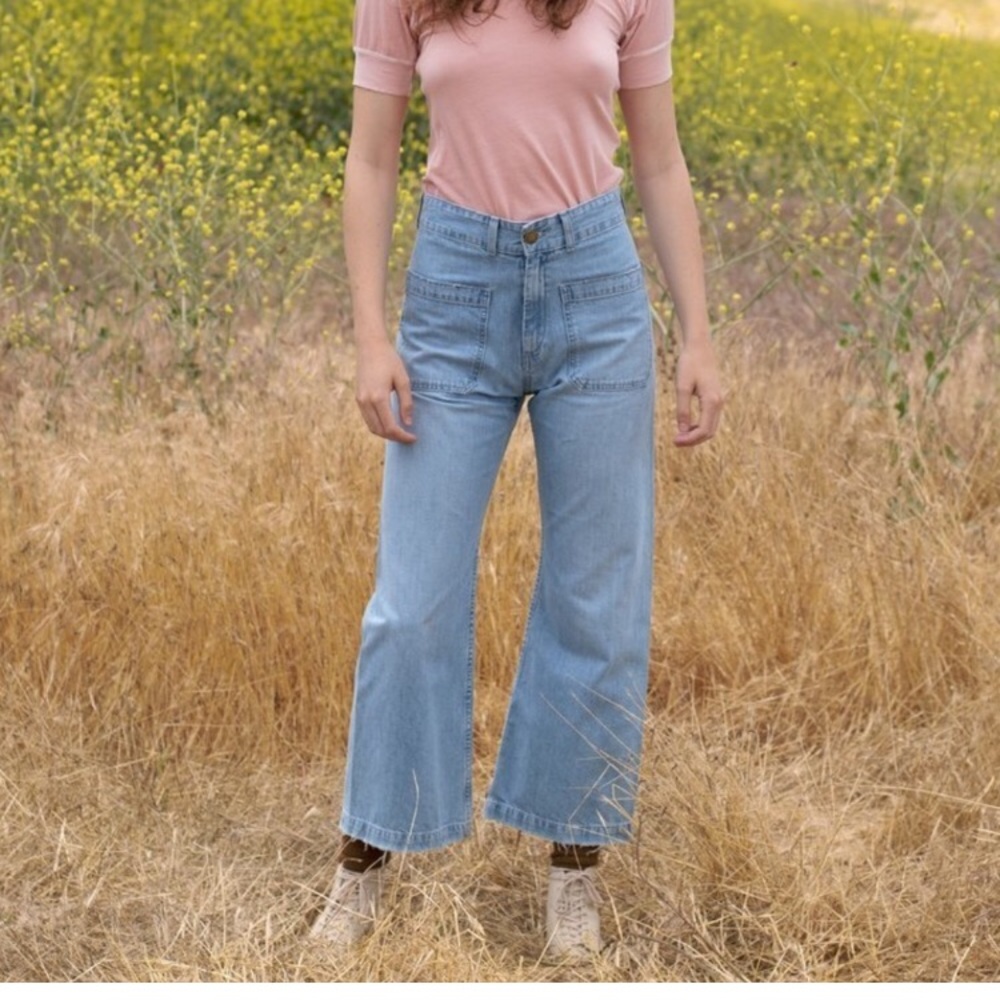 THE GREAT. Sailor cropped jeans